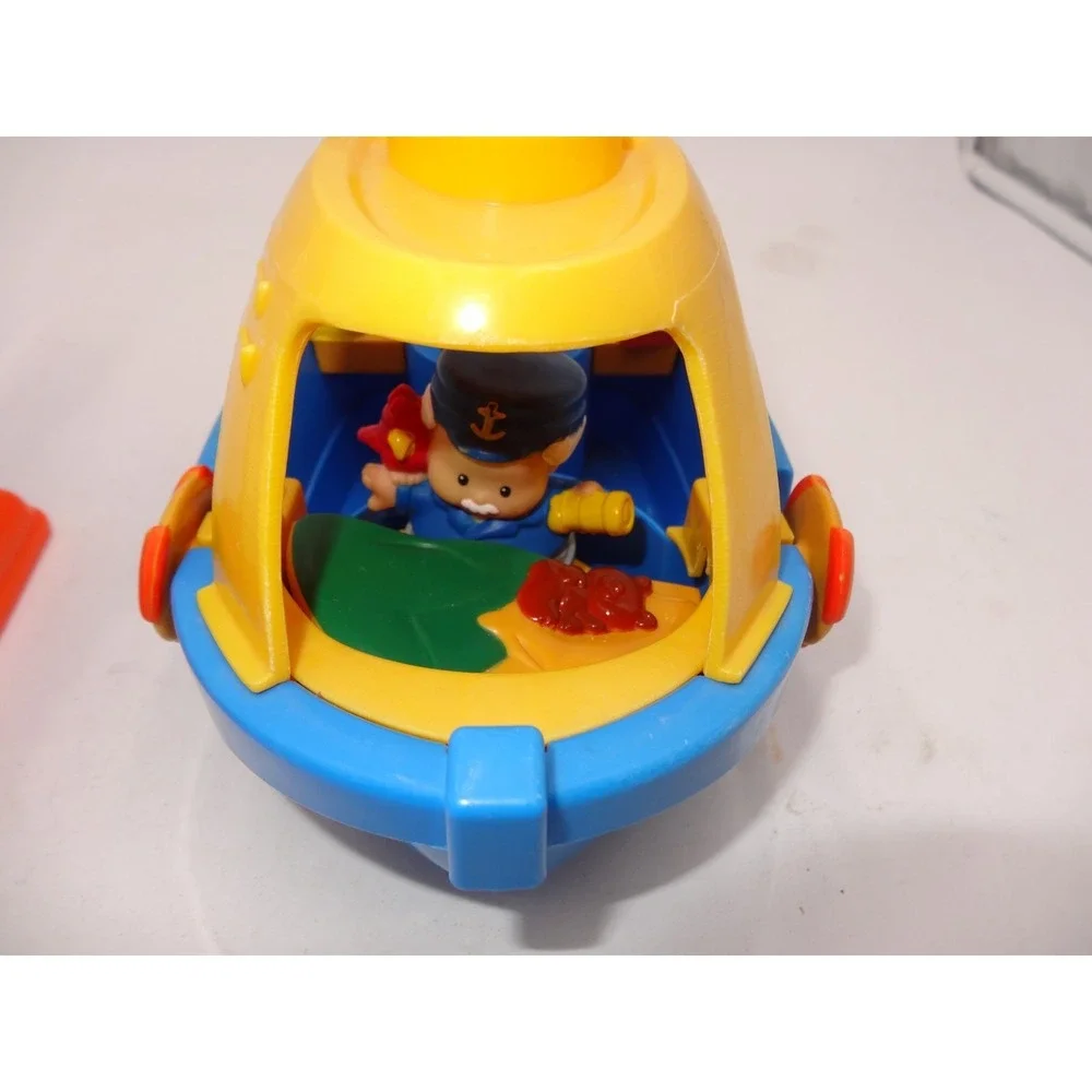 Little People Floaty Boat‎ #72556 Fishing Bath Toy 1998 Rare